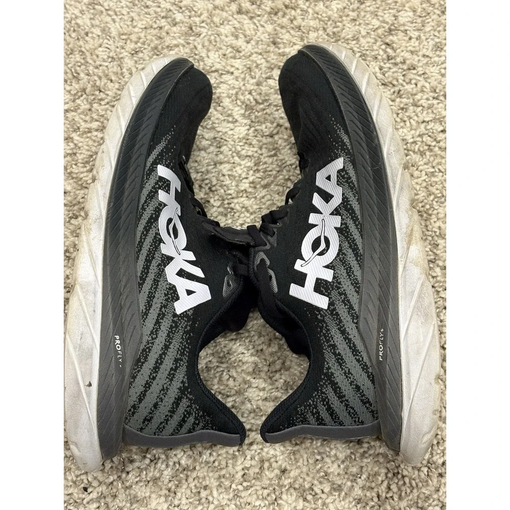 Hoka Mach 5 ProFly +Athletic Black Running Walking Shoes Womens Size 9B